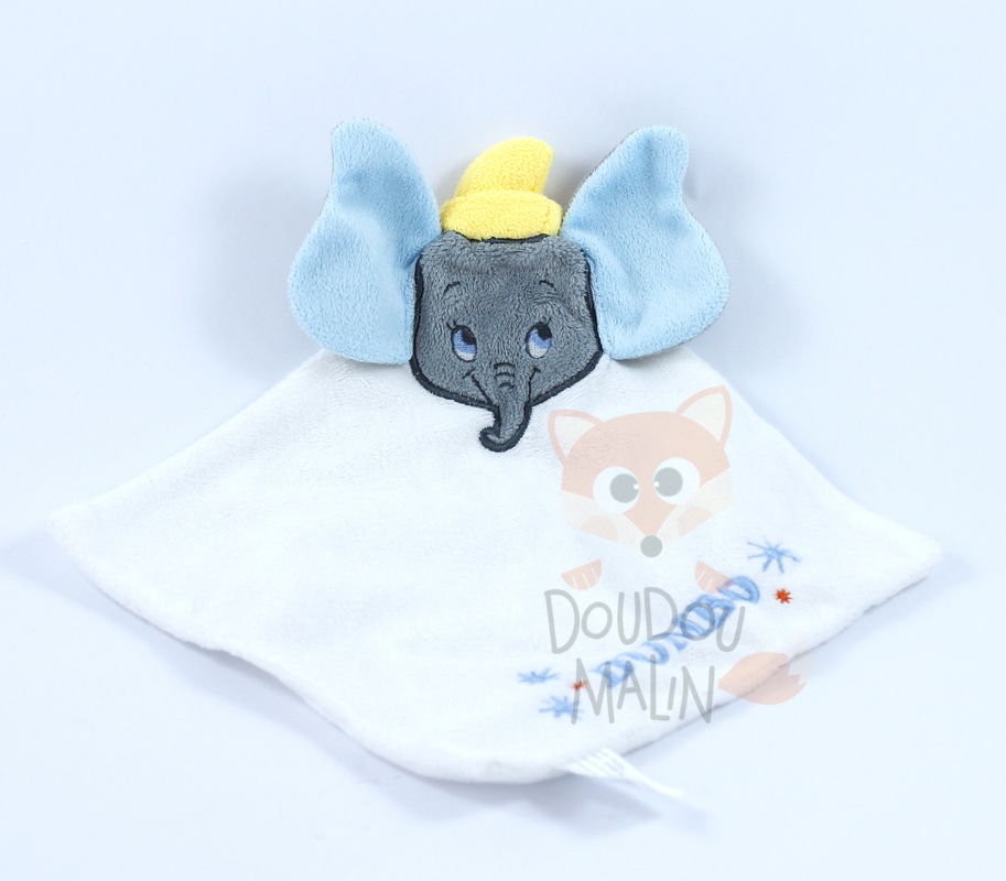  baby comforter dumbo the elephant blue white 